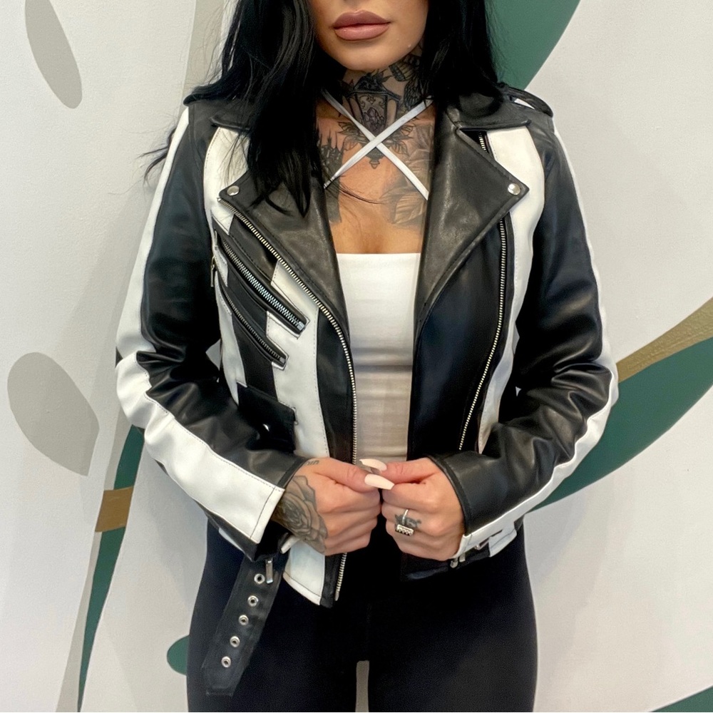 Killstar beetle juice vegan leather jacket